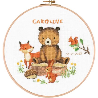Vervaco Counted Cross Stitch Kit Forest Animals Cross Stitch Kit - 24cm X 24cm/9.6in X 9.6in