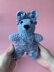 Crochet Blue Bear with Dungarees
