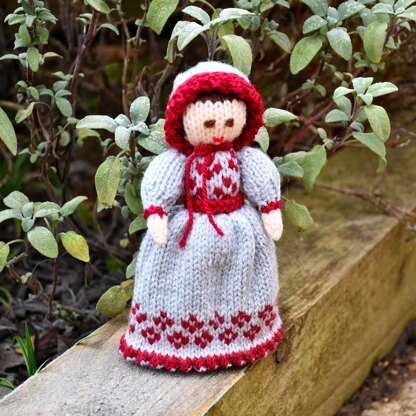 Victorian Doll Knitting Pattern - Toy Knitting Pattern