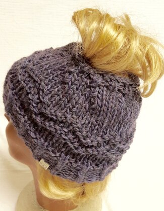 Messy Bun Hat, Ponytail Hat