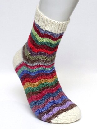 Ripple Socks - Cuff Down