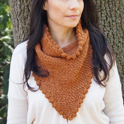 Textured bandana cowl