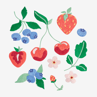 Summer Berries in DMC - PAT0610 - Downloadable PDF