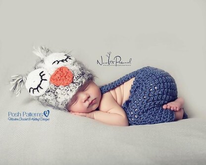 Easy Owl Baby Hat Crochet Pattern 109