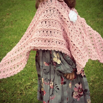 Rosette Blanket Shawl