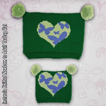 Intarsia - Heart of Butterflies - Chart Only