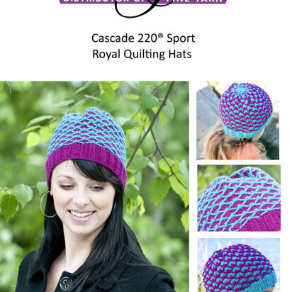 Royal Quilting Child Hat in Cascade 220 Sport - DK263