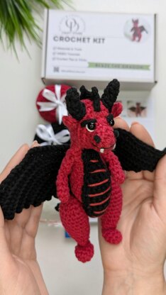 Blaze the Dragon crochet pattern, amigurumi dragon pattern