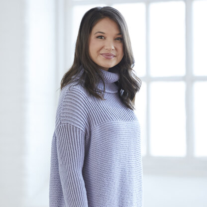 The Big Comfy Cozy Sweater in Valley Yarns Valley Superwash - 853 - Downloadable PDF