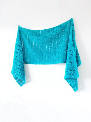 Hot Spring Sideways Shawl