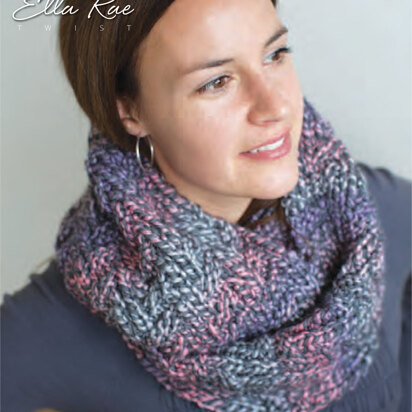 Textured Infinity Scarf in Ella Rae Twist - ER12-01