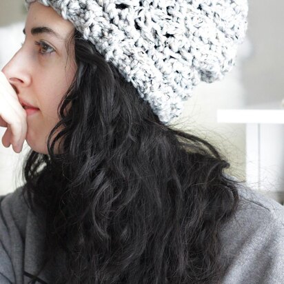 Chunky Lace Beanie