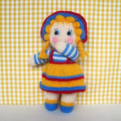 Sunny Sally - knitted doll