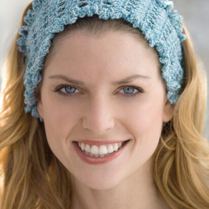 Soft Shine Headband in Red Heart Stardust - LW2540 - Downloadable PDF