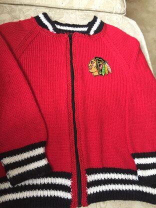 Lincoln's Blackhawks cardi