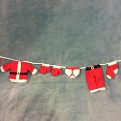 Father Christmas Washing Line Garland