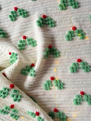 Boughs of Holly Blanket