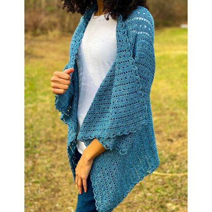 3097 Shawl Collar Cardigan pattern by Plymouth Yarn Design Studio