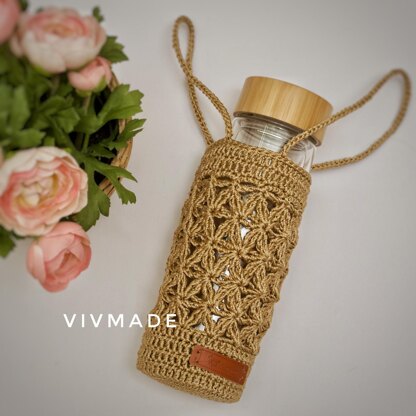 Easy Jute Water Bottle Holder with Strap, Free Crochet Pattern - Kirsten  Holloway Designs