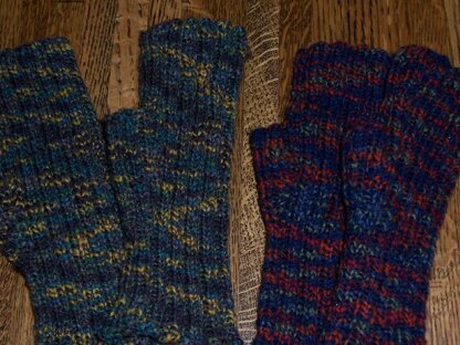 Cobblestone Fingerless Mitts