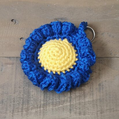 Simple 3D flower keyring