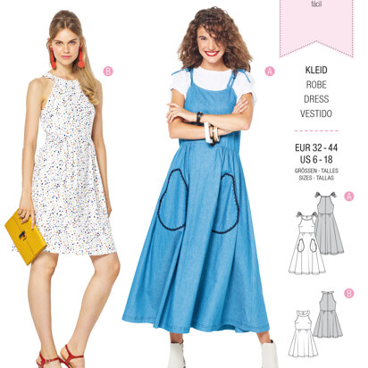 Burda Style Misses' Bare Shoulder Dress B6311 - Paper Pattern, Size 6-18