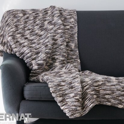 Ridges Blanket in Bernat Maker Home Dec Variegated - Downloadable PDF - knitting pattern