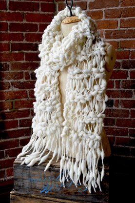 Wrapped Cocoon Scarf in Knit Collage Pixie Dust