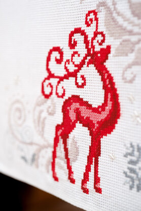 Vervaco Proud Deer Table Runner Cross Stitch Kit - 32cm x 84cm
