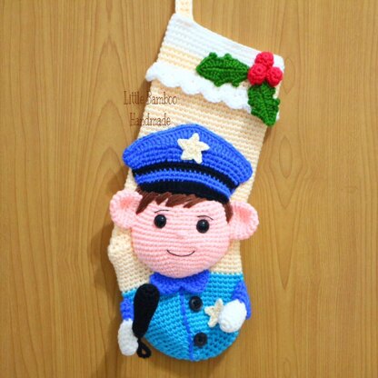 Policeman Christmas Stocking