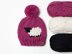 Pink Sheep Winter Hat Pompom Toque Winter Child Women
