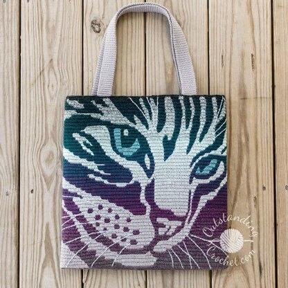 Cat Mosaic Bag and Pillow