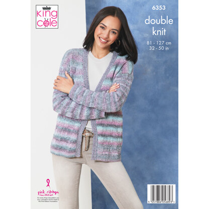 Cardigans knitted in King Cole Jamboree DK - P6353