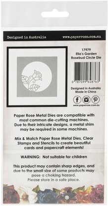 Paper Rose Dies - Ella's Garden Rosebud Circle