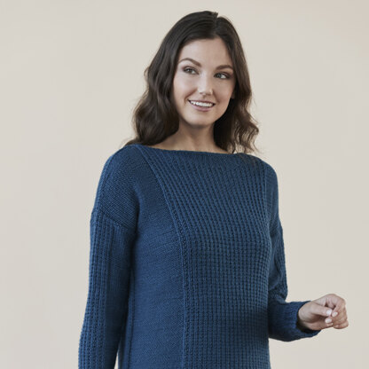 Canby Pullover - Sweater Knitting Pattern for Women in Tahki Yarns Whistler