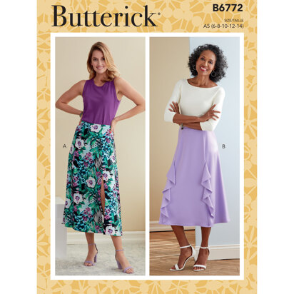Butterick Misses' Skirt B6772 - Sewing Pattern