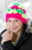 Shell Power Beanie in Red Heart Vivid Solids - LW3626 - Downloadable PDF