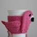 Rosy the Flamingo Coffee Cozy