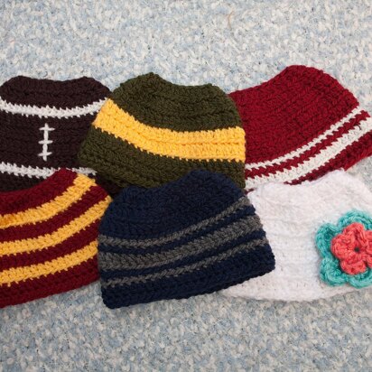 Messy Bun Hat with 5 Variations