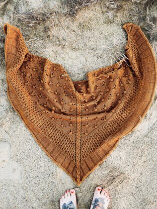 Solstice Rose Shawl