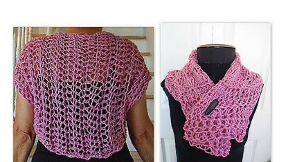 #yt Lightweight Fishnet Summer Shrug