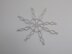 Wire Crocheted Snowflake with Beads