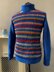 Rib Stripe Turtle Neck Sweater