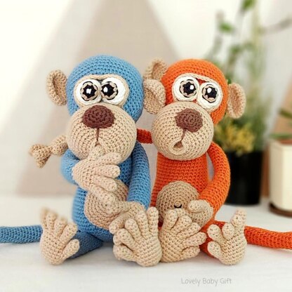 Amigurumi Monkey Stuffed Toy Crochet Pattern