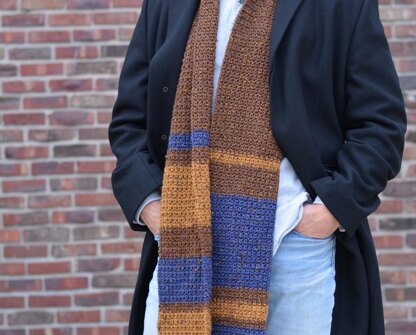 Winter Color Block Scarf