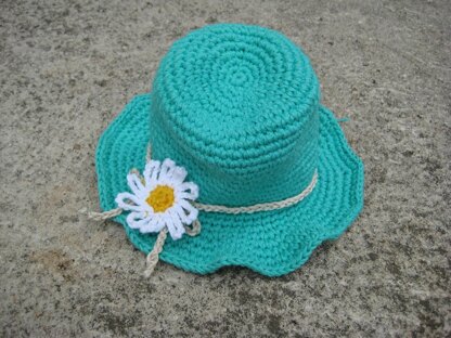 Crochet pattern summer baby hat