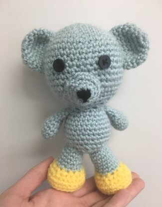 Blue teddy bear