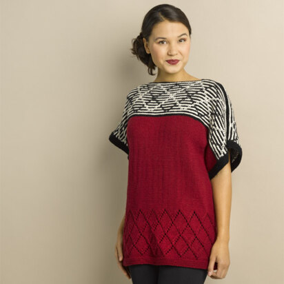880 Grenache - Top Knitting Pattern for Women in Valley Yarns Amherst