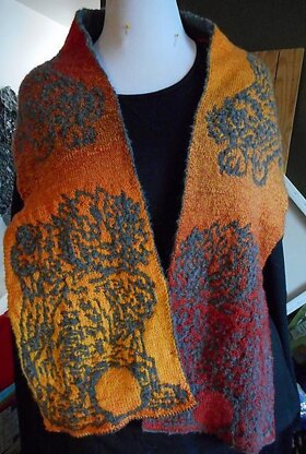 Fuu Dog/Snow Lion Scarf Pattern