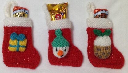 Snowman, Christmas Pudding Stocking Decorations